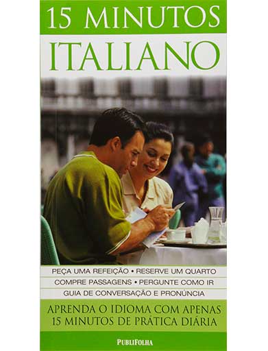 15 minutos italiano - a segunda melhor opção de livro para aprender italiano.