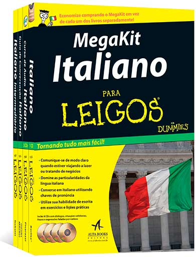 Livro italiano para leigos - Coleção completa de livros para aprender italiano